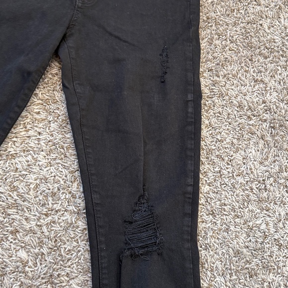 American Eagle Outfitters Skinny Jeans Distressed Black size 10 - Picture 6 of 12